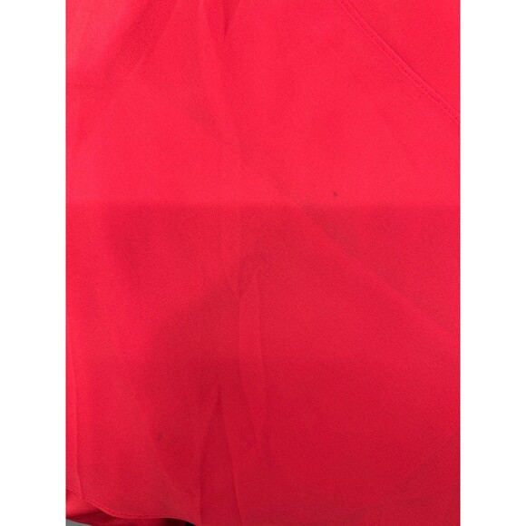 Avenue Studio Women's Plus Size 30/32 Blouse With Flowy Layers Deep Coral - Picture 7 of 9